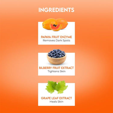 Jovees Herbal Papaya Face Wash For Glowing and Clear Skin with Papaya & Bilberry fruit Ext | Gentle Cleanser For Brightens Skin, Removes Pigmentation & Dark Spots | Suitable For All Skin Types - 300ml